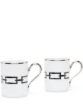 GINORI 1735 Catene porcelain mugs (set of 2) - White