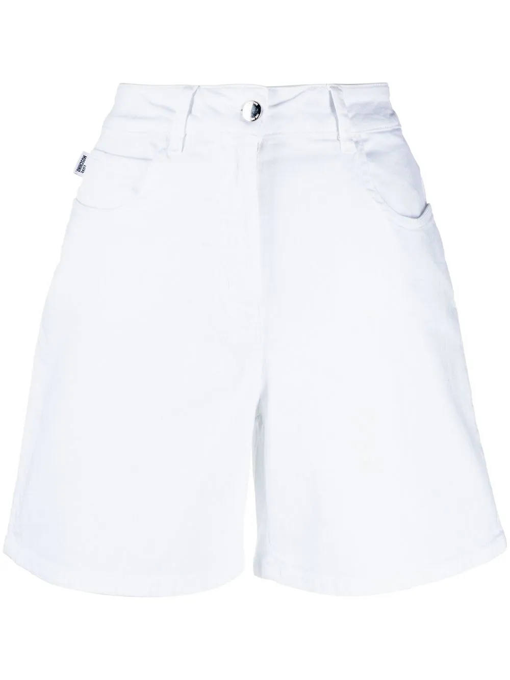 

Love Moschino flared denim shorts - White