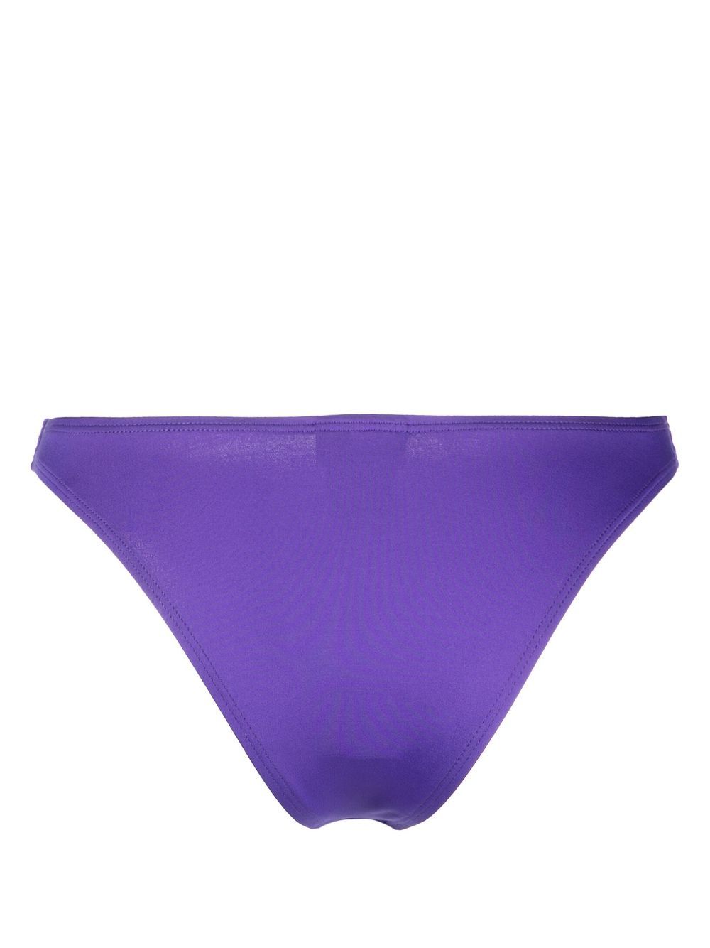 Shop Jacquemus Le Bas De Maillot Signature Bikini Bottoms In Purple