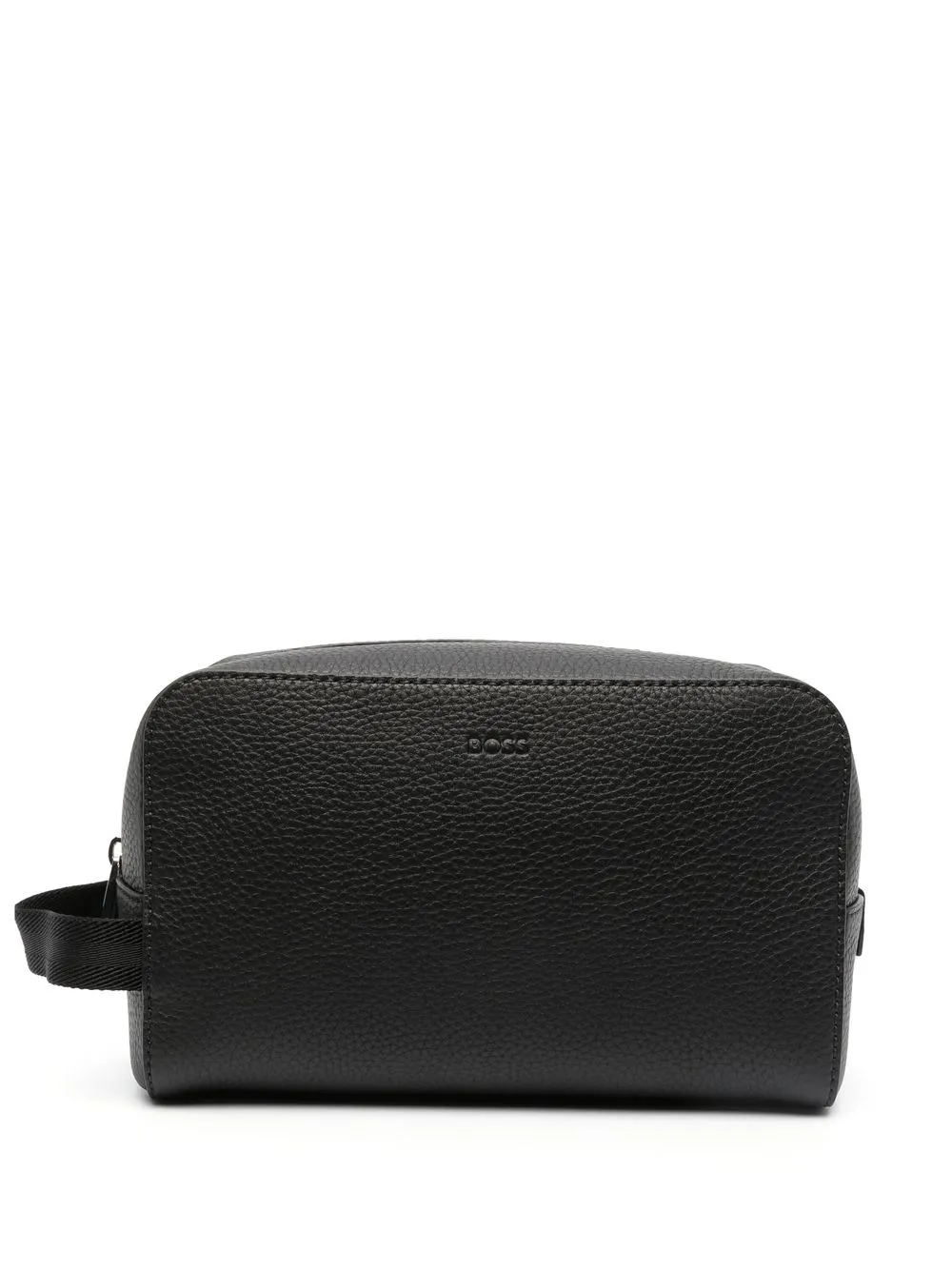 

BOSS Crosstown leather washbag - Black