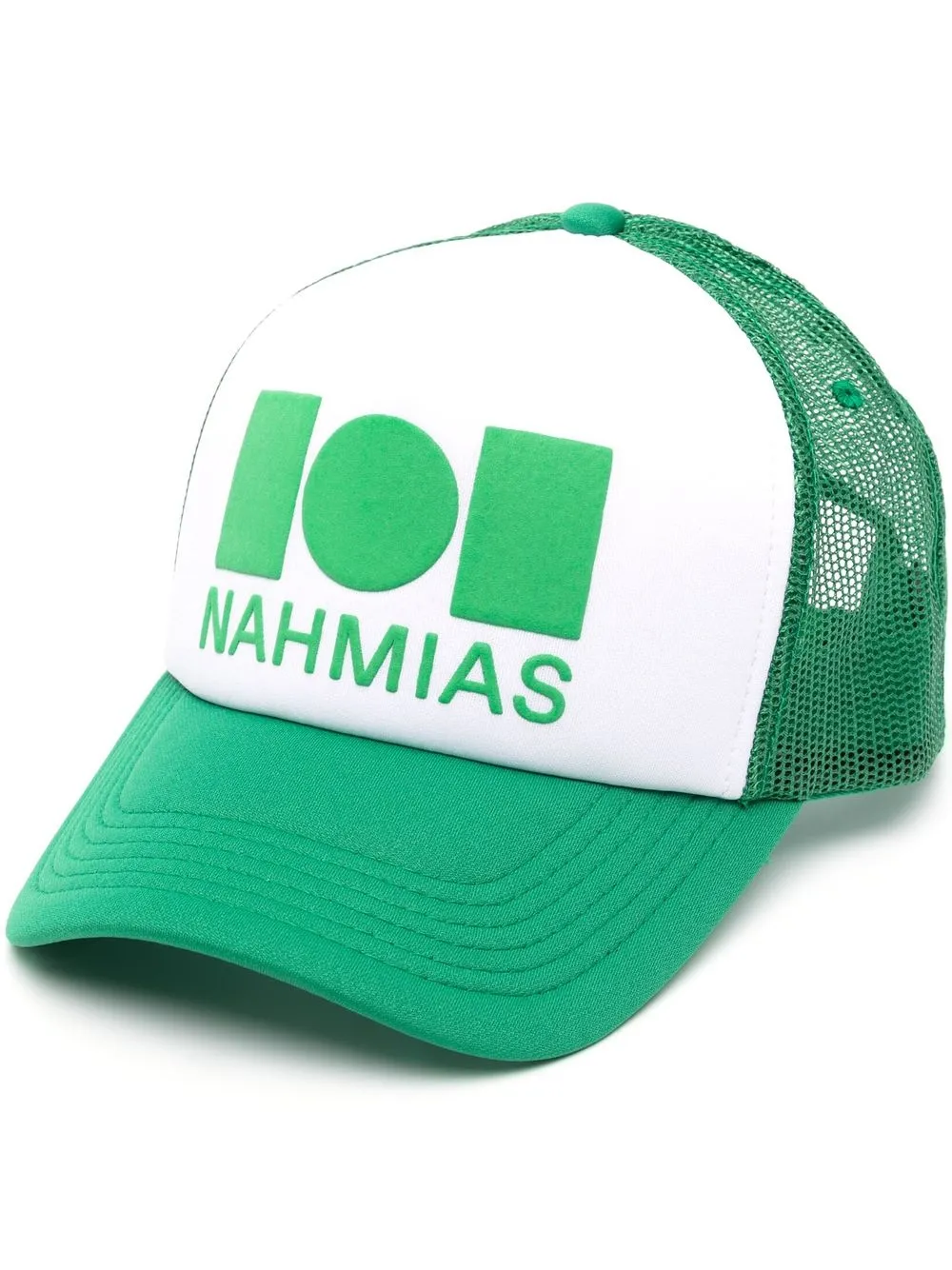 

Nahmias gorra trucker con logo estampado - Verde