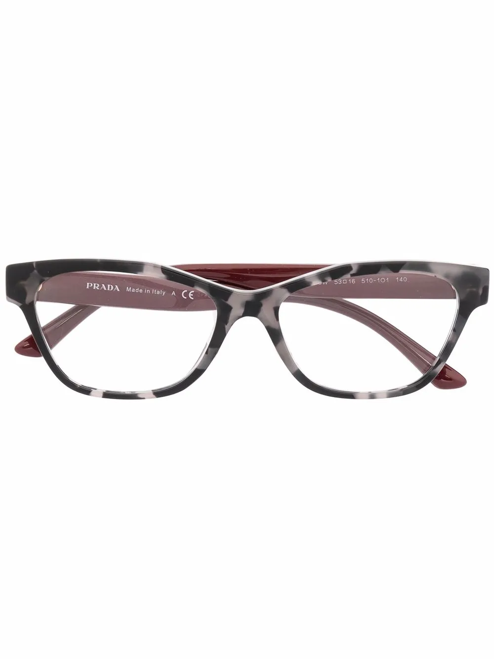 

Prada Eyewear lentes con armazón wayfarer - Negro