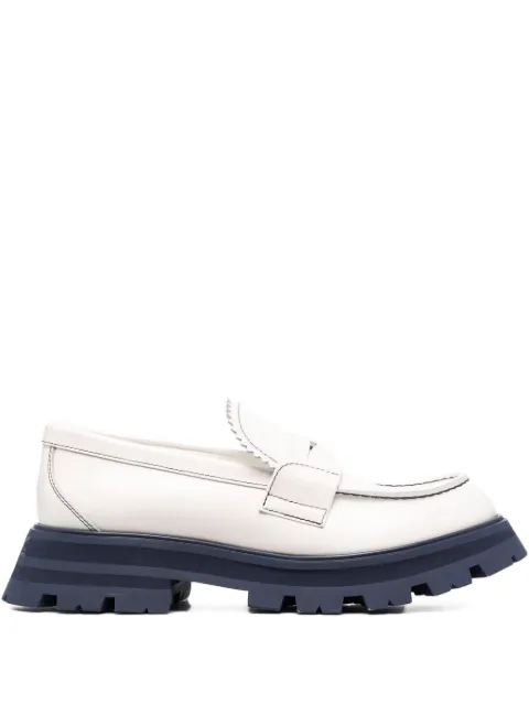 Alexander McQueen mocasines Wander con suela gruesa