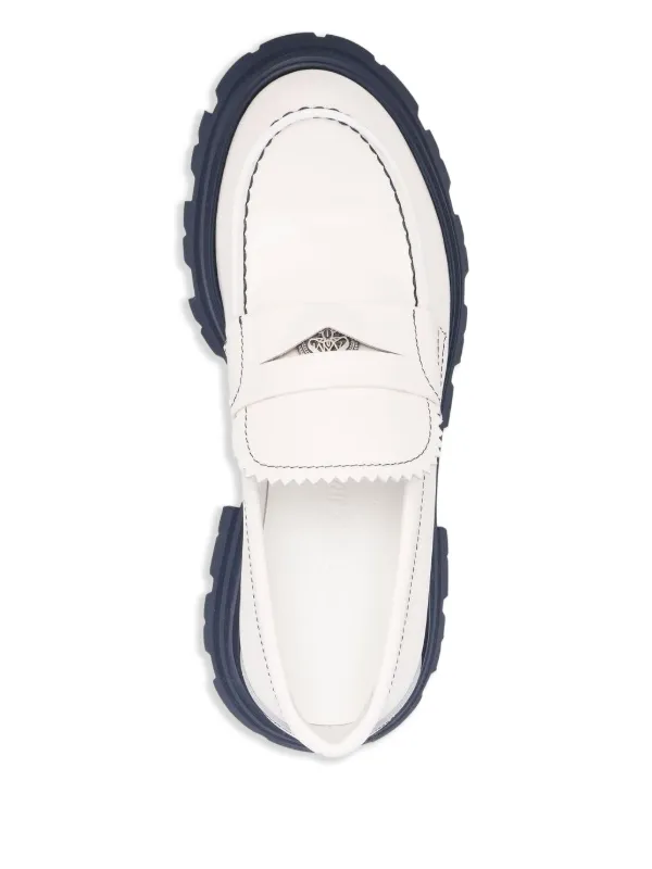 Alexander McQueen Wander Chunky Lug Loafers | White | FARFETCH
