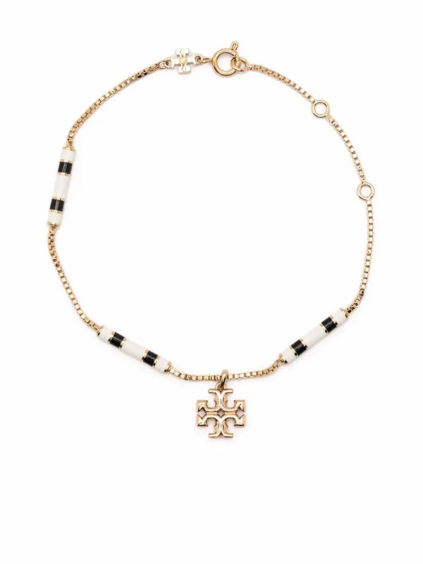 Tory Burch logo-charm Bracelet - Farfetch