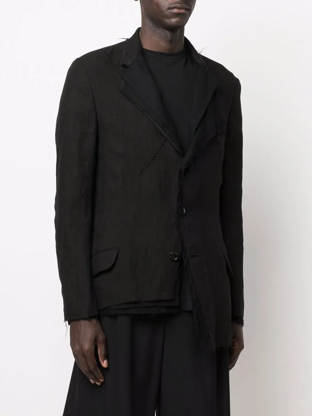 Yohji Yamamoto リネン シングルジャケット - Farfetch