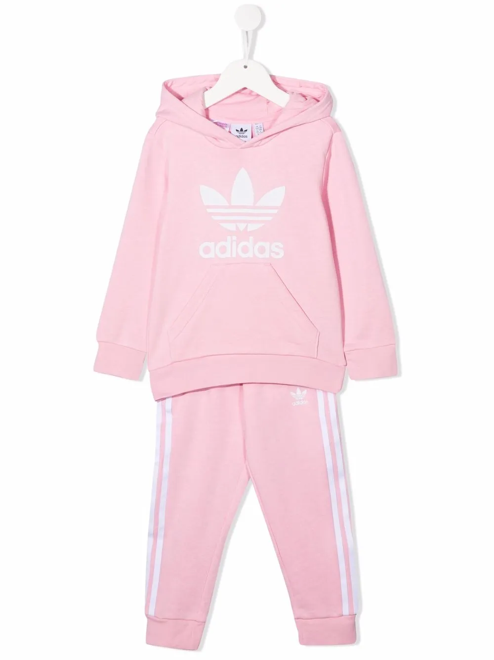 

adidas Kids logo-print tracksuit set - Pink