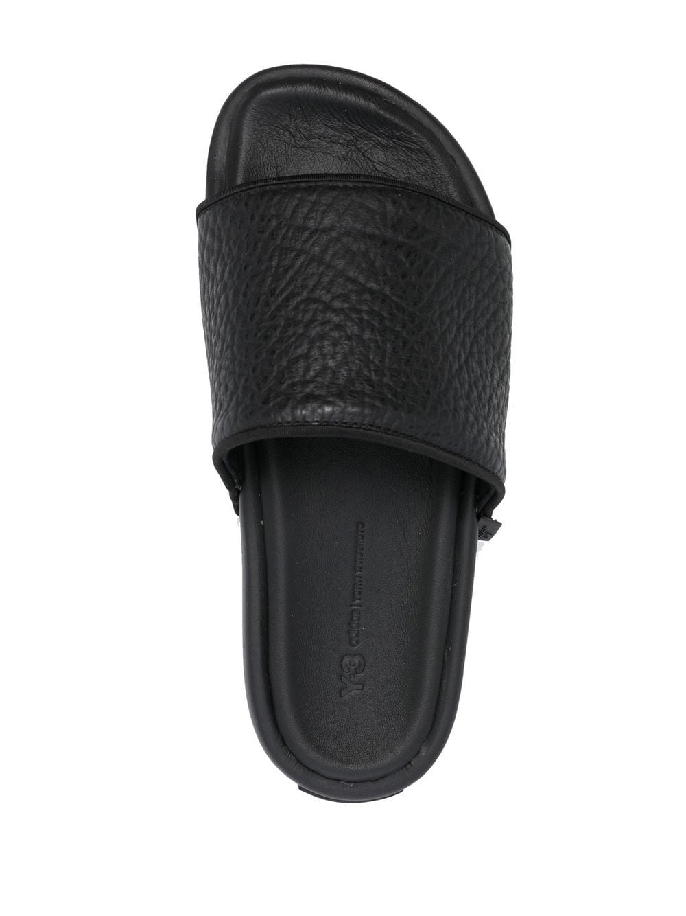 Shop Y-3 Flatform Open-toe Slides In Black