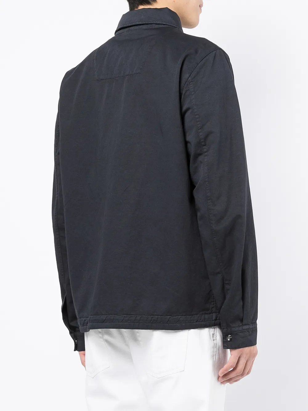 Herno Button-down shirtjack Blauw