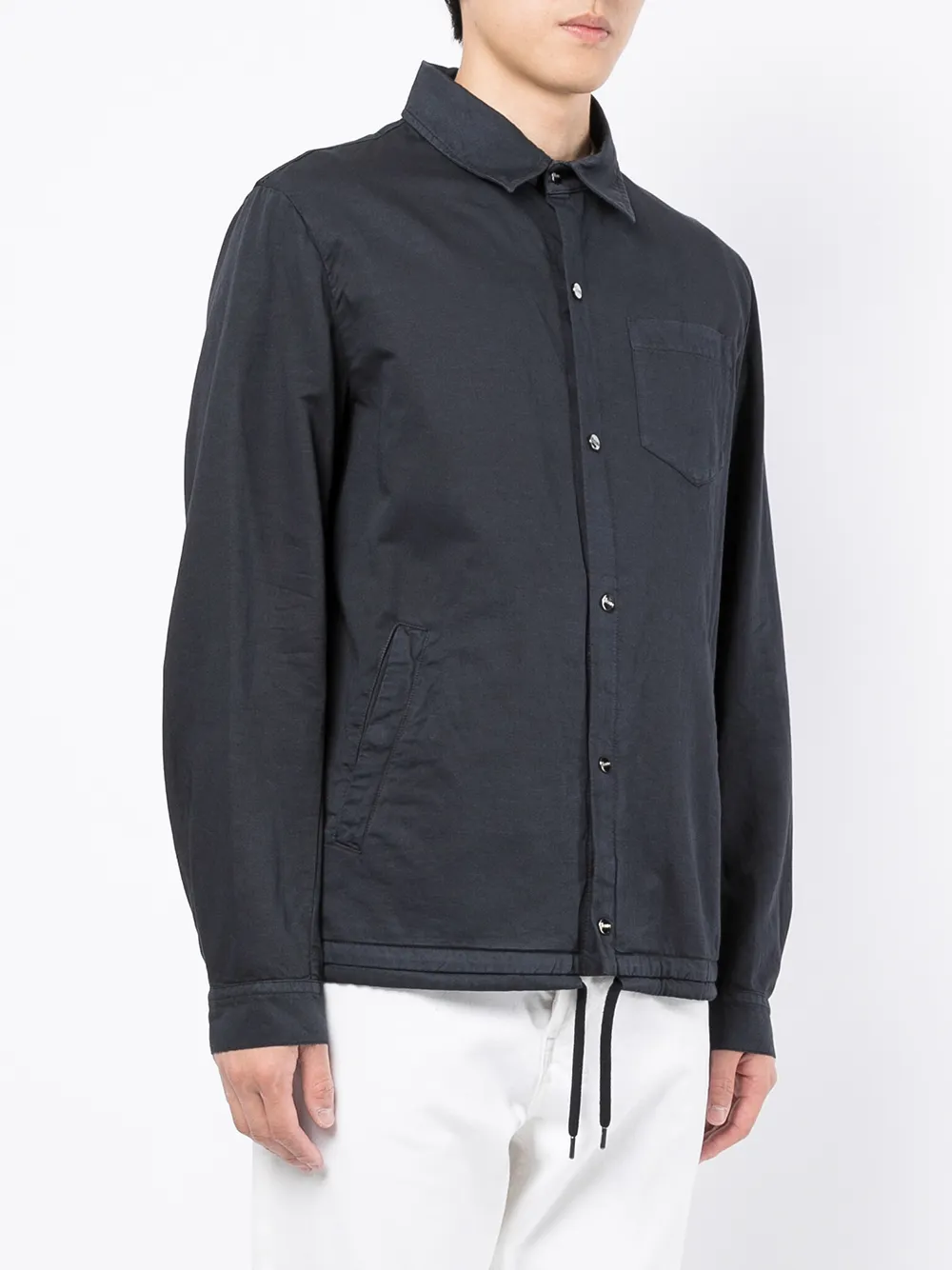 Herno Button-down shirtjack Blauw