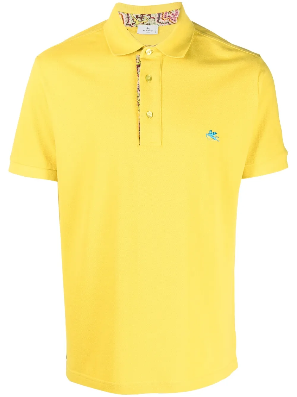 

ETRO playera tipo polo con motivo bordado - Amarillo