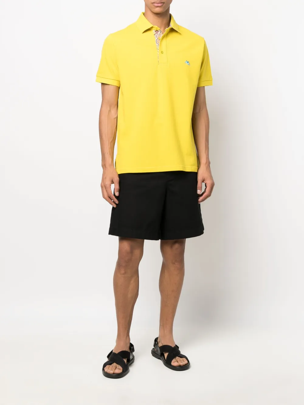 ETRO Poloshirt met borduurwerk - Geel