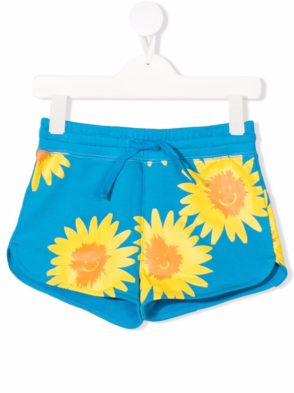 

Stella McCartney Kids shorts con girasoles estampados - Azul