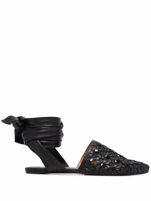 Tory Burch sandalias con diseño entretejido 