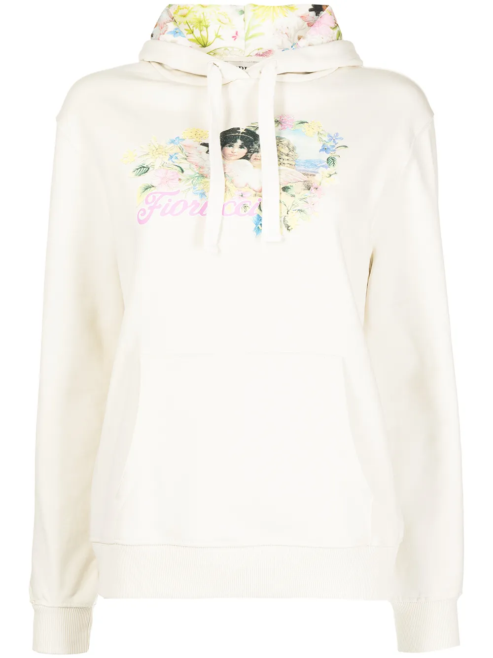 

Fiorucci hoodie con logo y cordón - Blanco