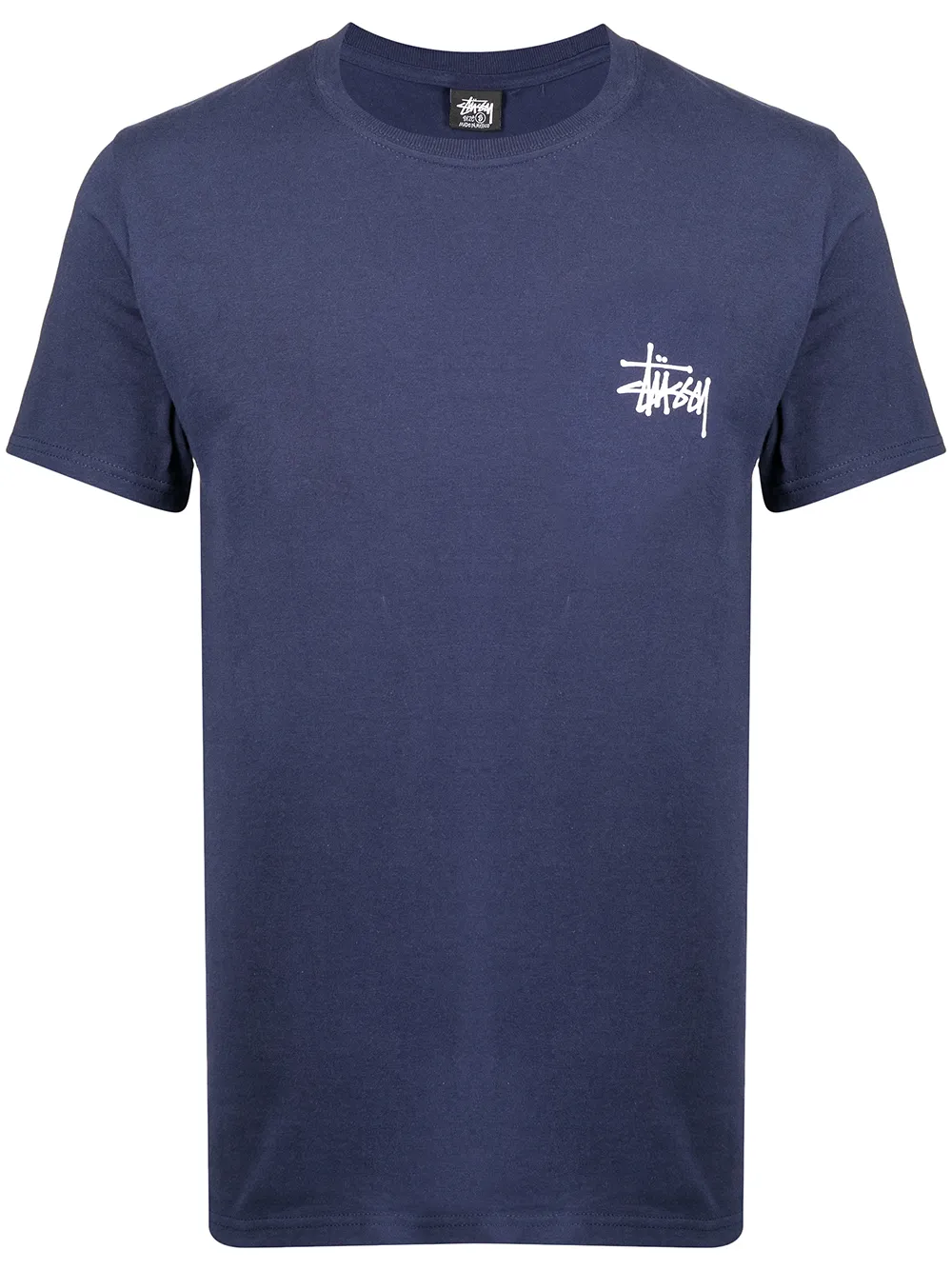 

Stüssy logo-print crewneck T-shirt - Blue