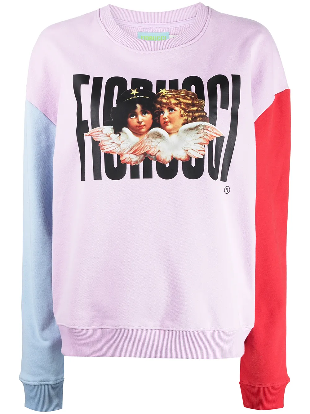 

Fiorucci hoodie con diseño color block - Morado