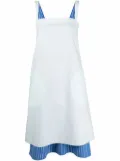 Sunnei double-layered slip dress - Blue