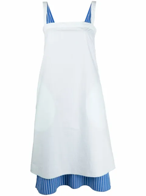 Sunnei slip dress con doble capa