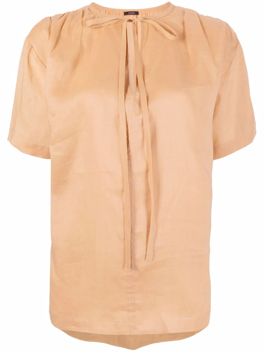 

JOSEPH Birna lace-up blouse - Neutrals