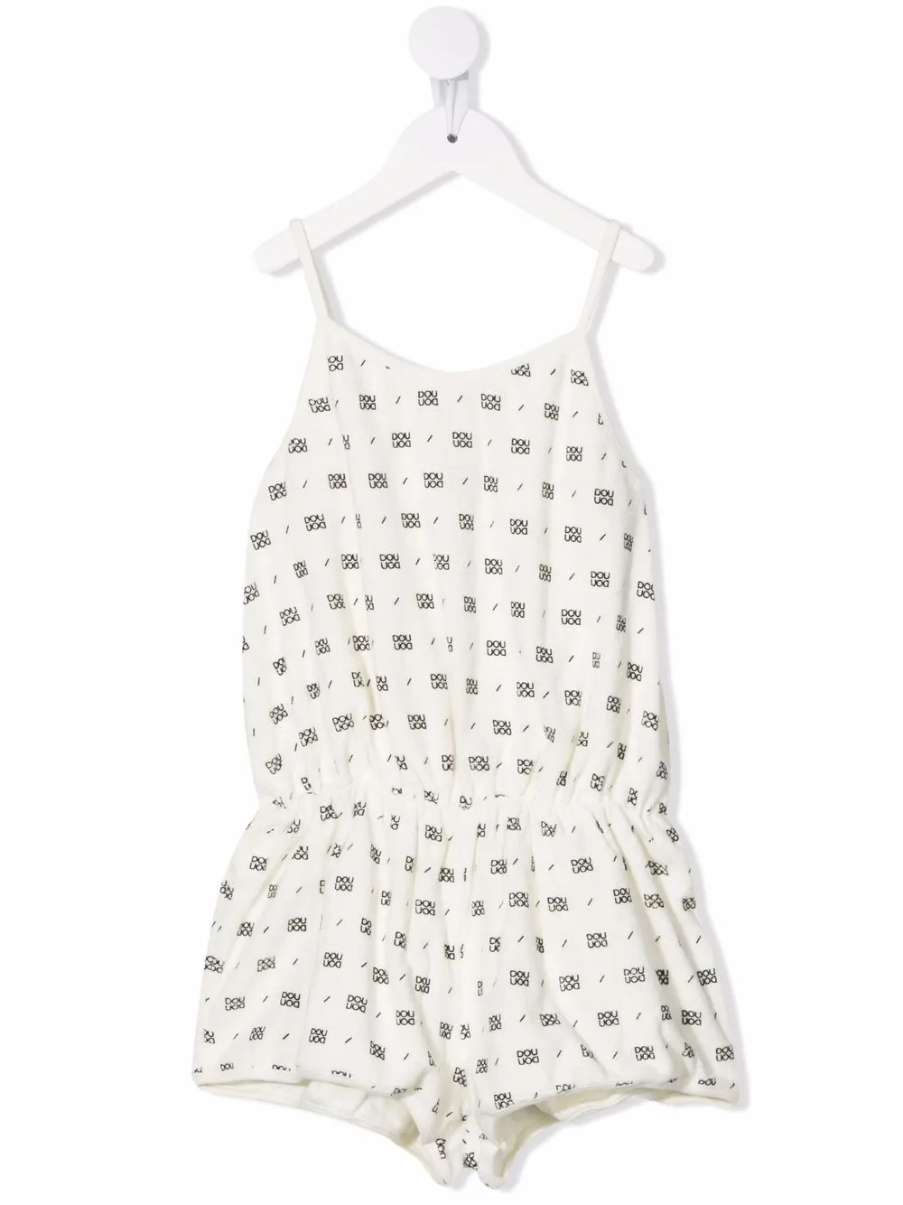 

Douuod Kids jumpsuit corto con estampado del logo - Neutro