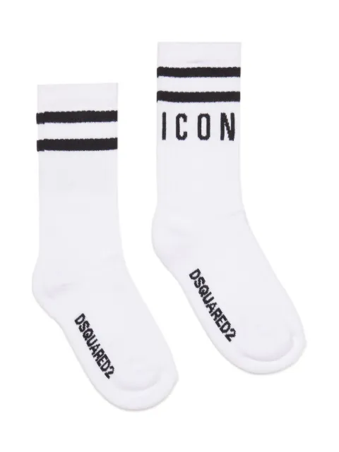 DSQUARED2 KIDS calcetines con logo tejido en intarsia