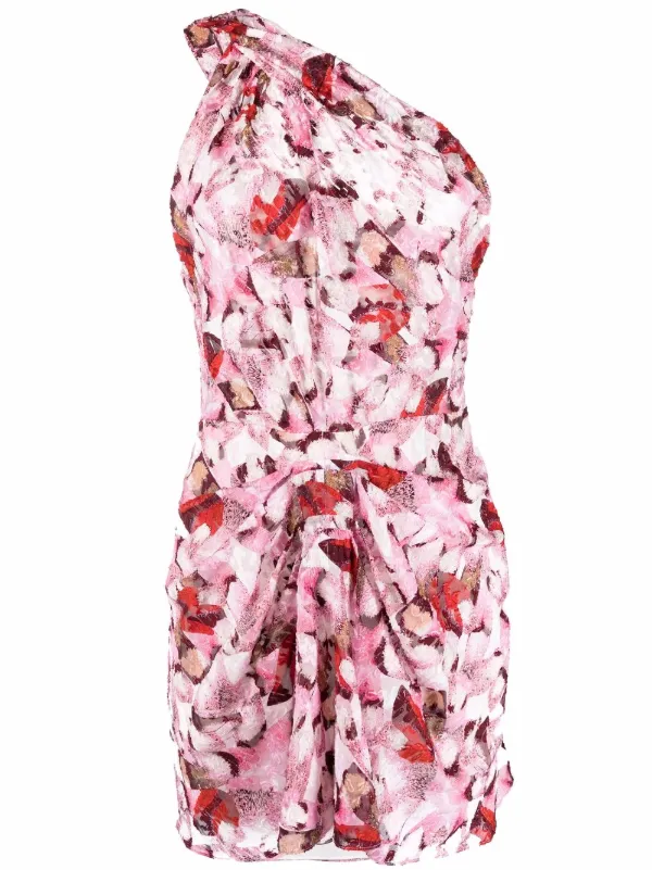 IRO gathered-detail one-shoulder Dress 