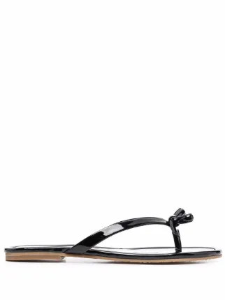 Kate spade black deals bow flip flops