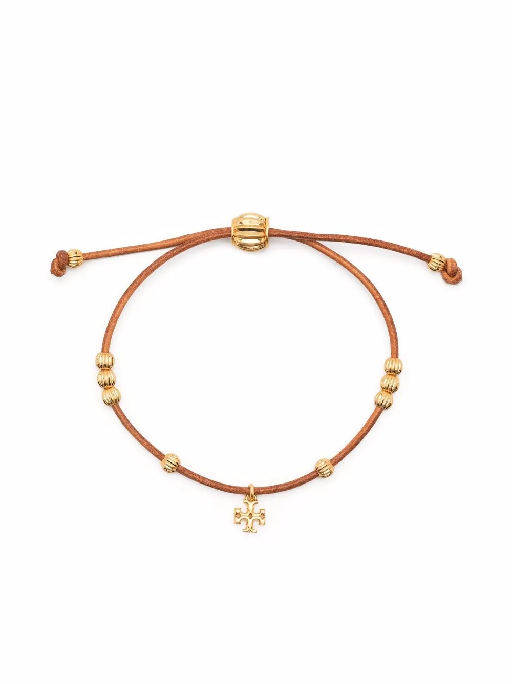 

Tory Burch pulsera con apliques del logo - Marrón