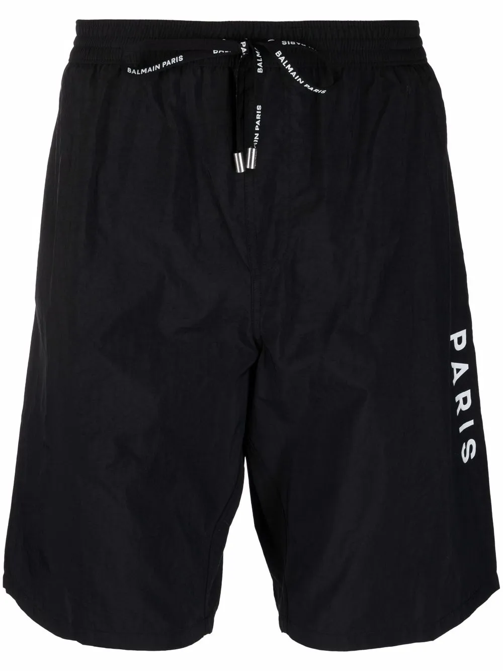 

Balmain shorts de playa con logo estampado - Negro