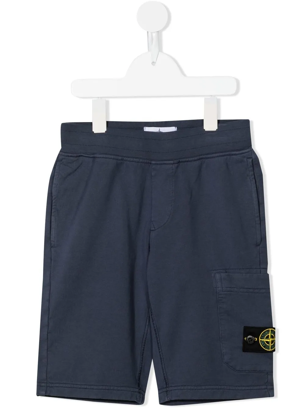 

Stone Island Junior shorts deportivos con parche Compass - Azul