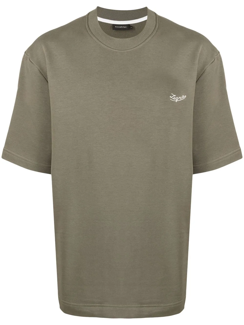 

Zegna embroidered-logo cotton T-shirt - Green