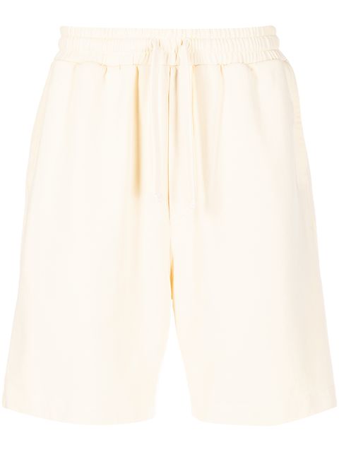 Nanushka drawstring organic cotton track shorts