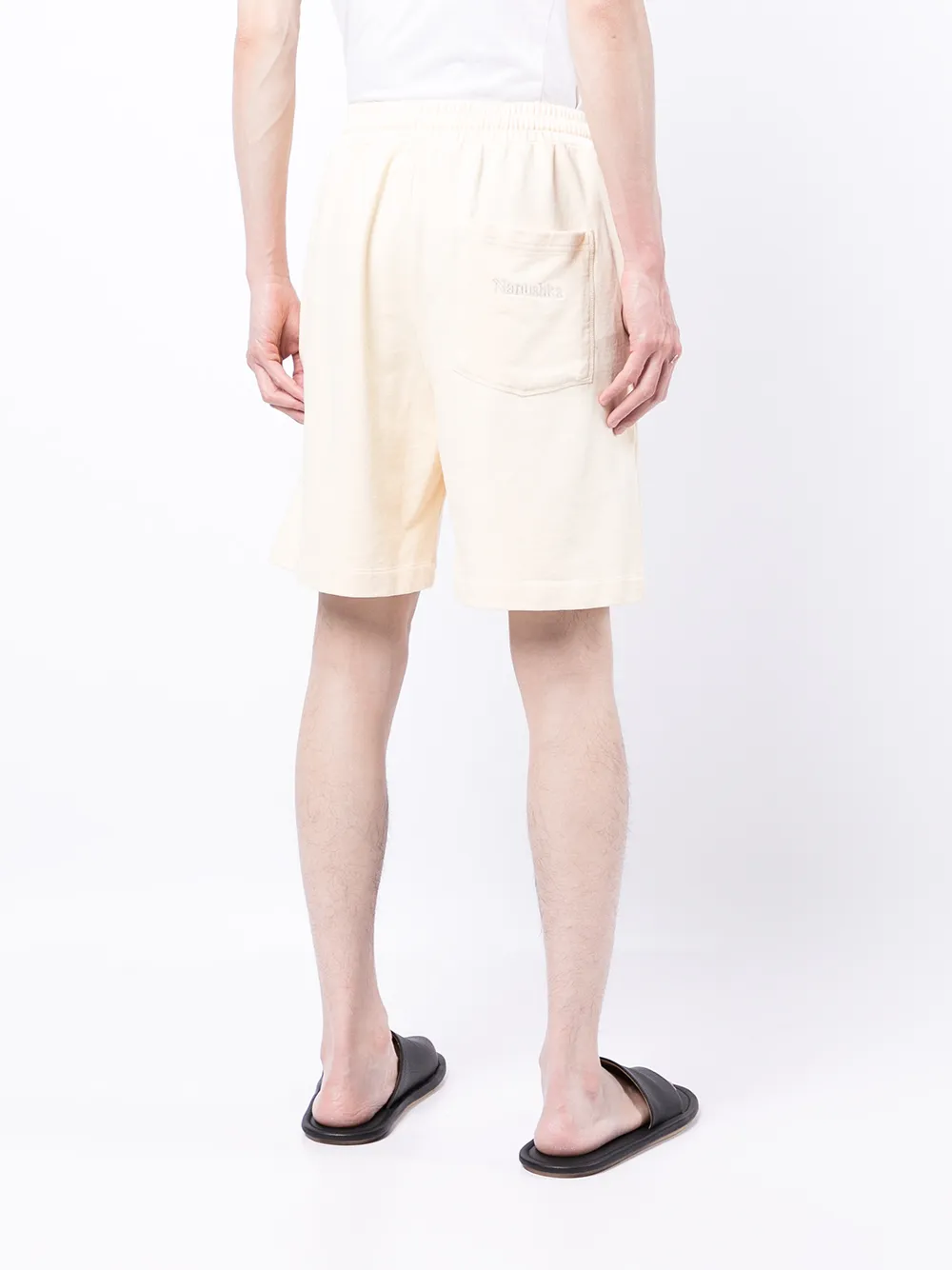 Nanushka Drawstring Organic Cotton Track Shorts - Farfetch