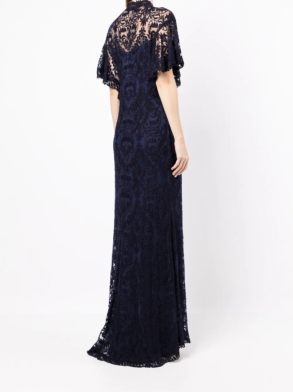 фото Tadashi shoji вечернее платье с цветочным кружевом