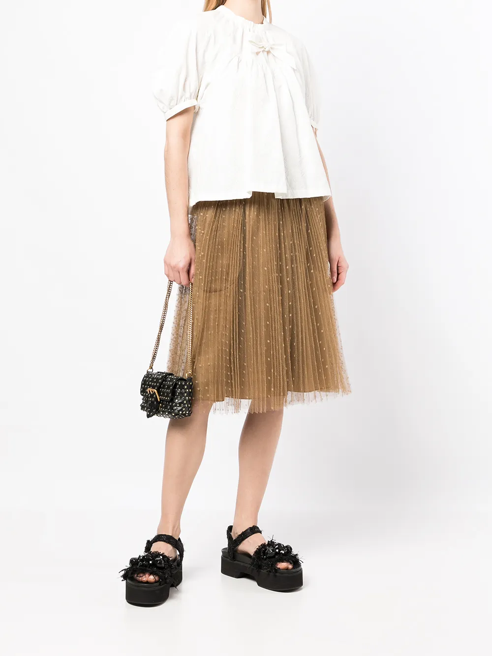 RED Valentino Knielange rok - Bruin