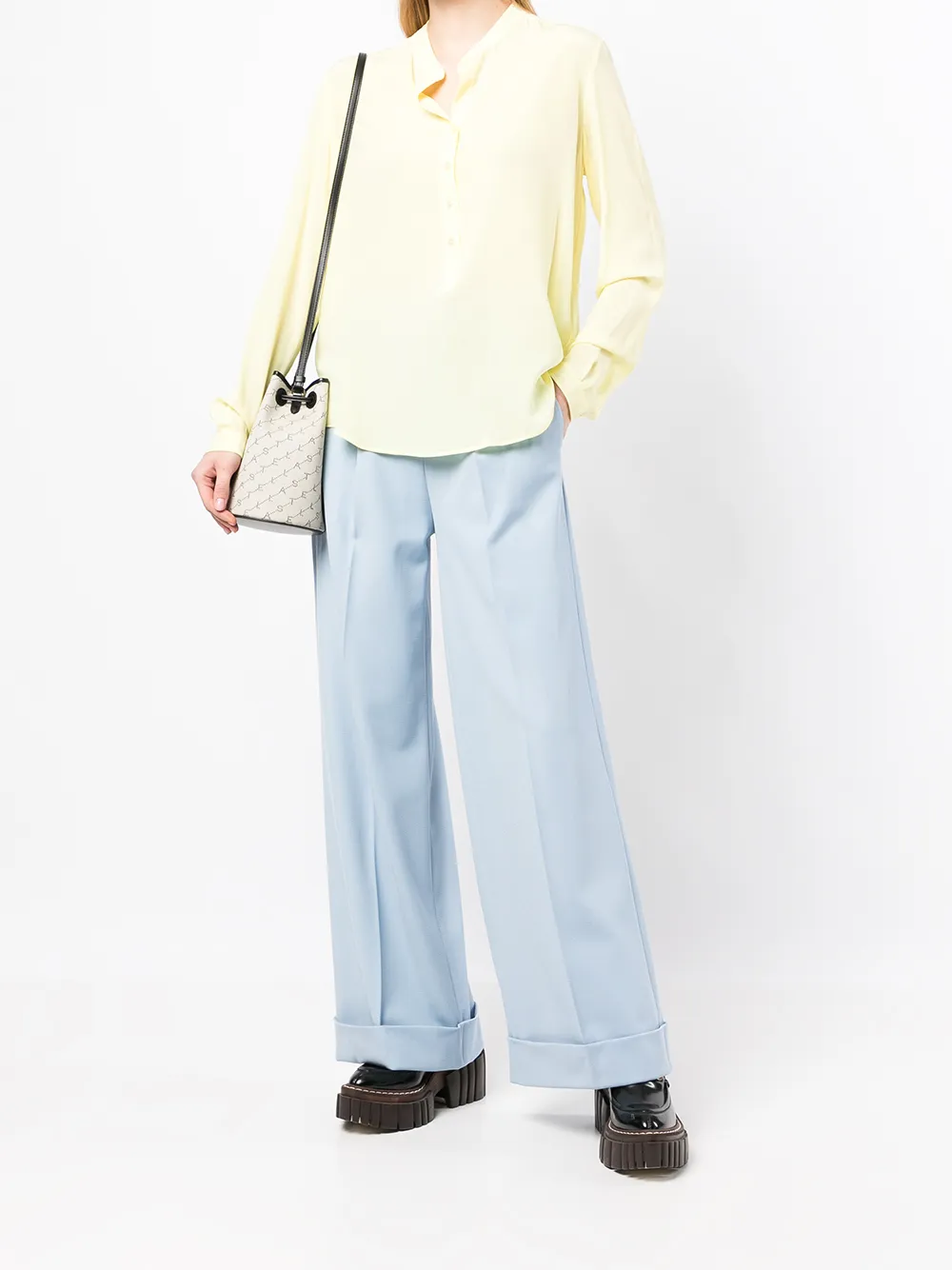 Stella McCartney Zijden blouse - Geel