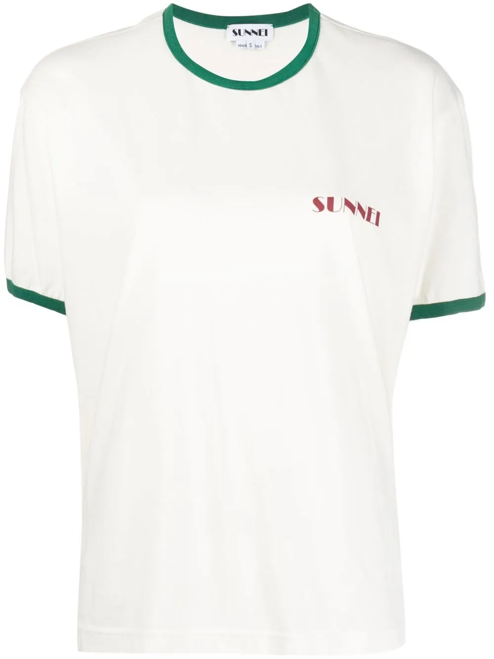 

Sunnei playera con logo estampado - Blanco