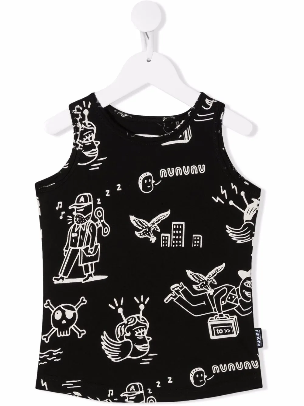 Nununu graphic-print sleeveless top