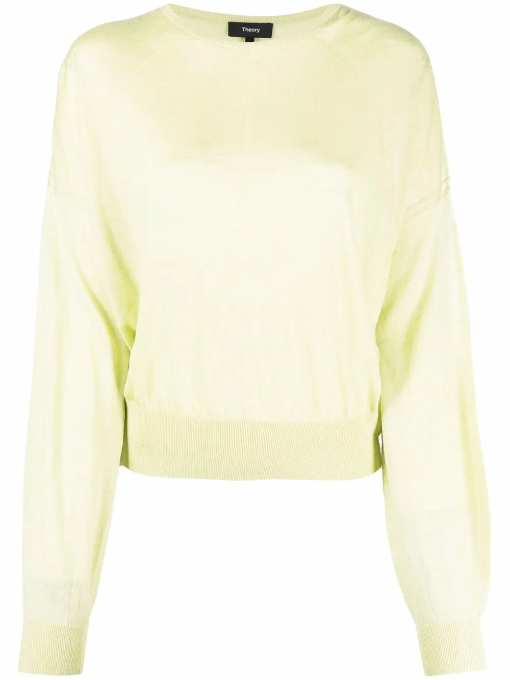 Theory semi-sheer puff-sleeve Jumper - Farfetch