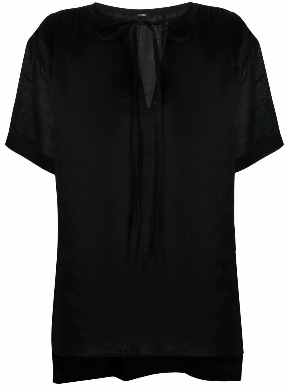 

JOSEPH Birna lace-up blouse - Black