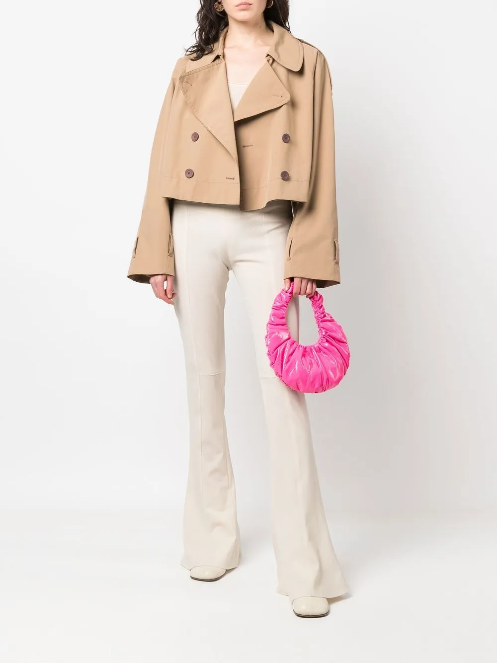 Nanushka Shopper met handgreep - Roze