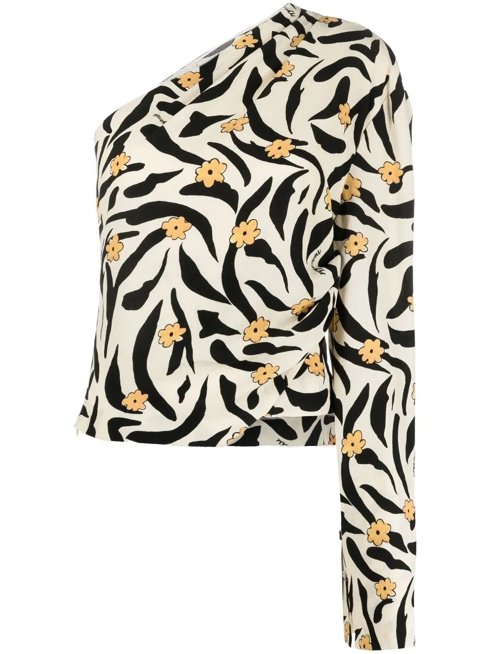 

Nanushka top con animal print - Neutro