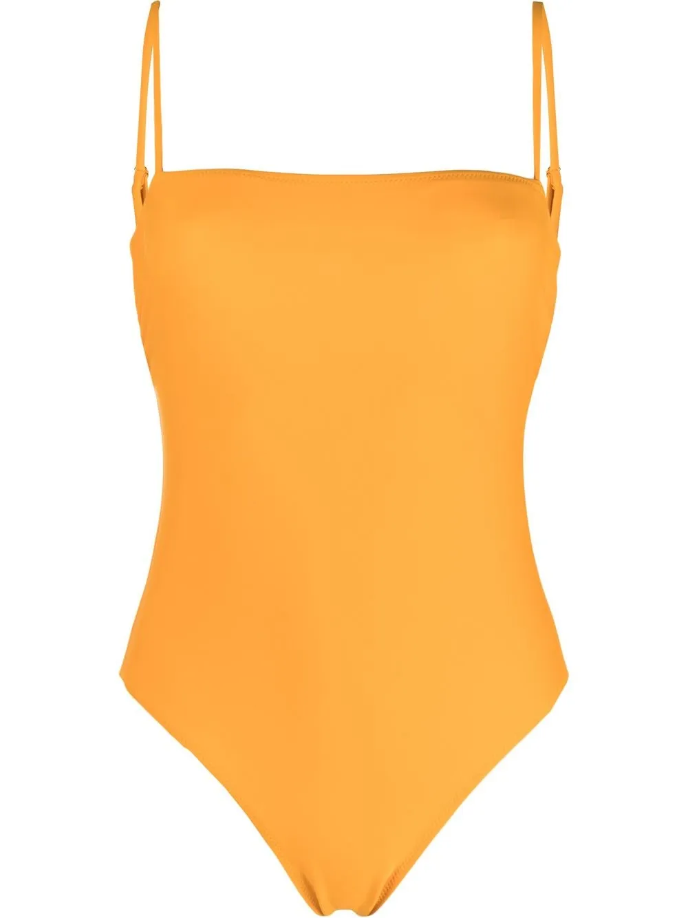 

Nanushka traje de baño con cuello cuadrado - Naranja