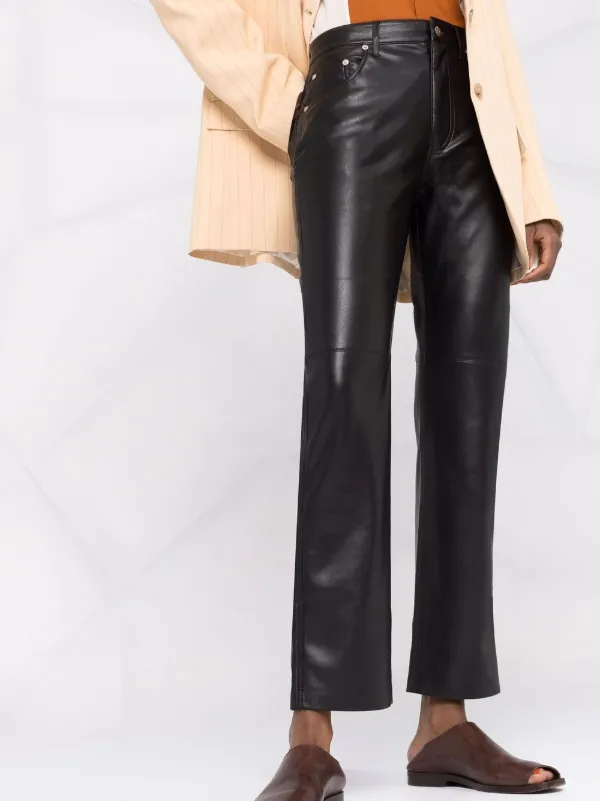 Nanushka Cropped Kick Flare Trousers - Farfetch