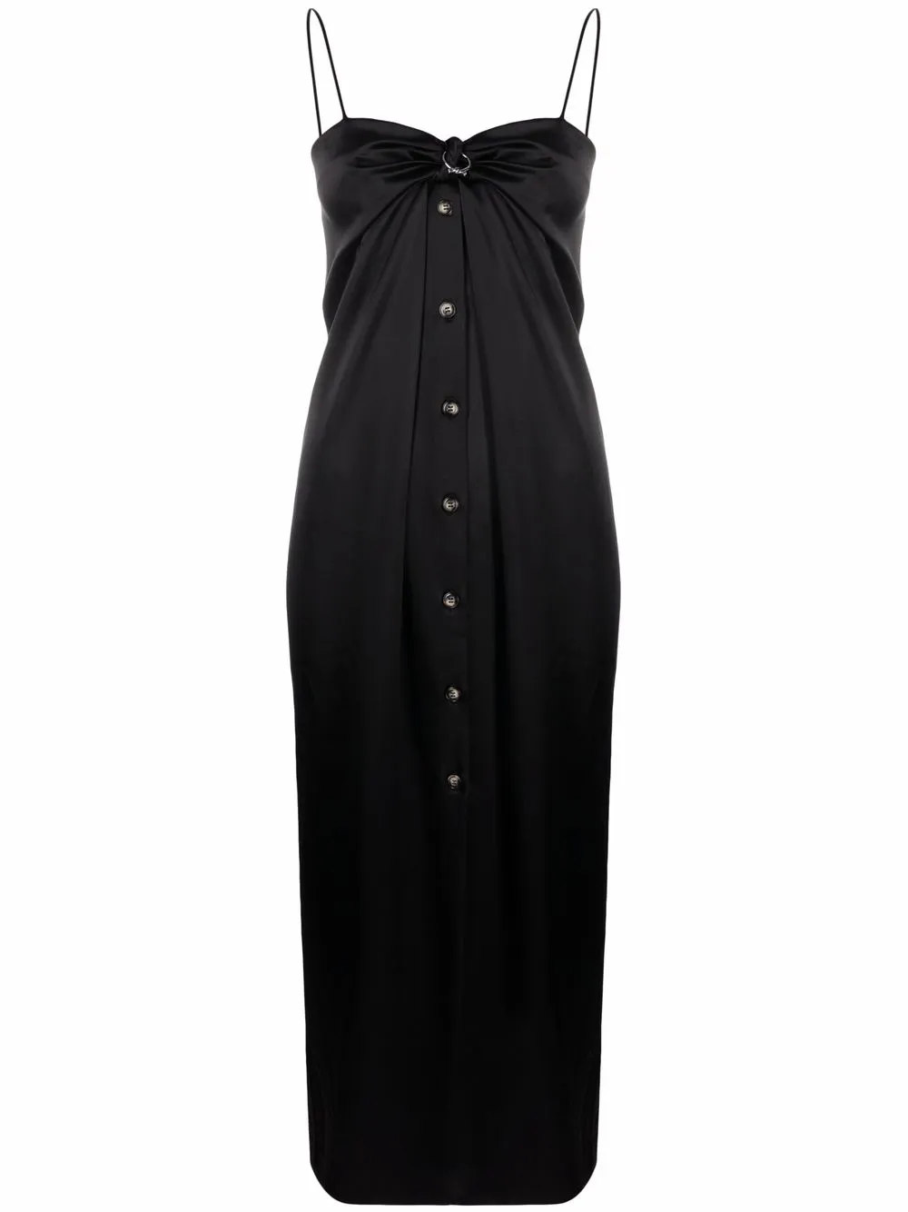 

Nanushka knotted-front sarong midi dress - Black