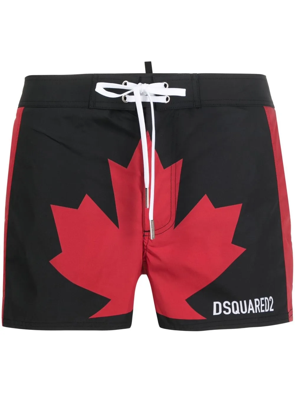 

Dsquared2 maple leaf-print swim shorts - Black