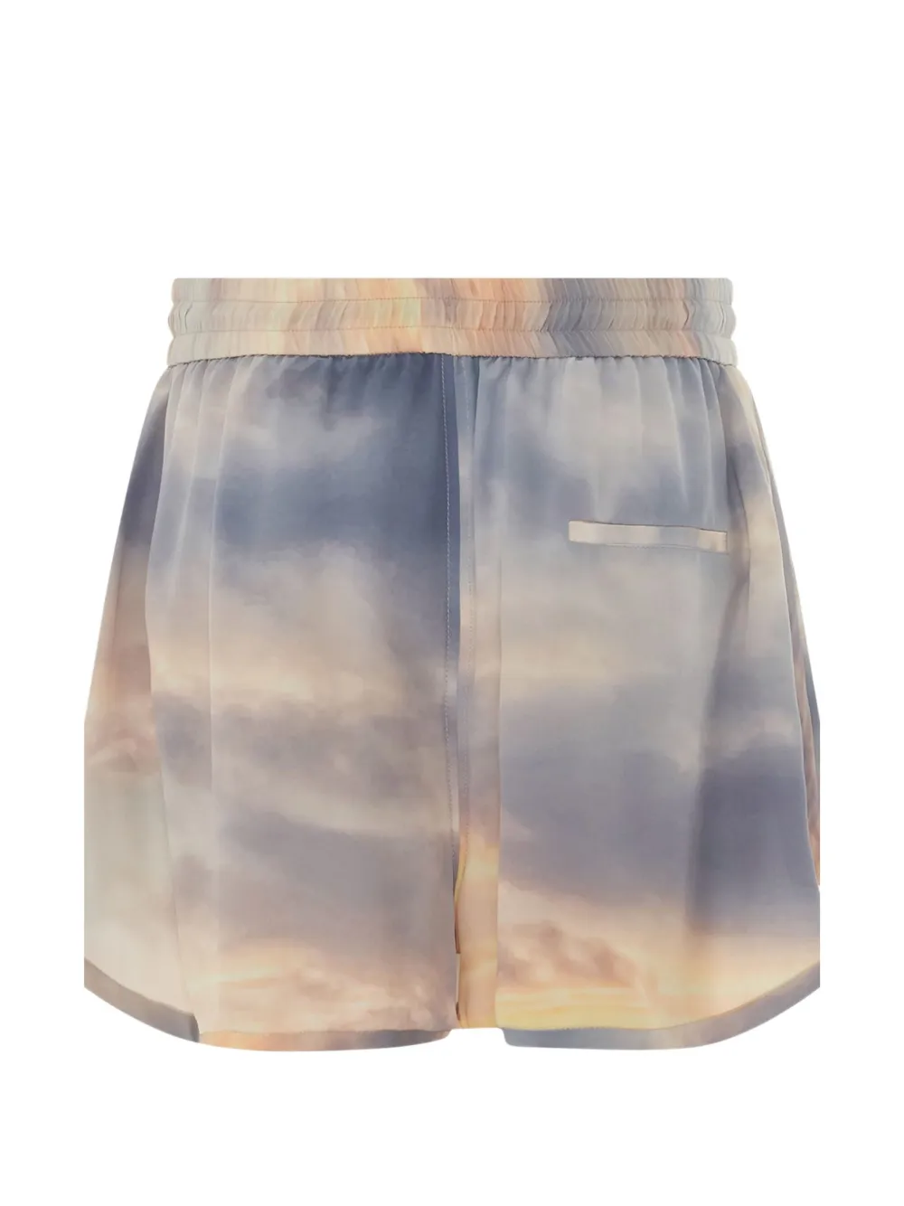  Alexander Mcqueen Shorts Mit Batikmuster   Blau 