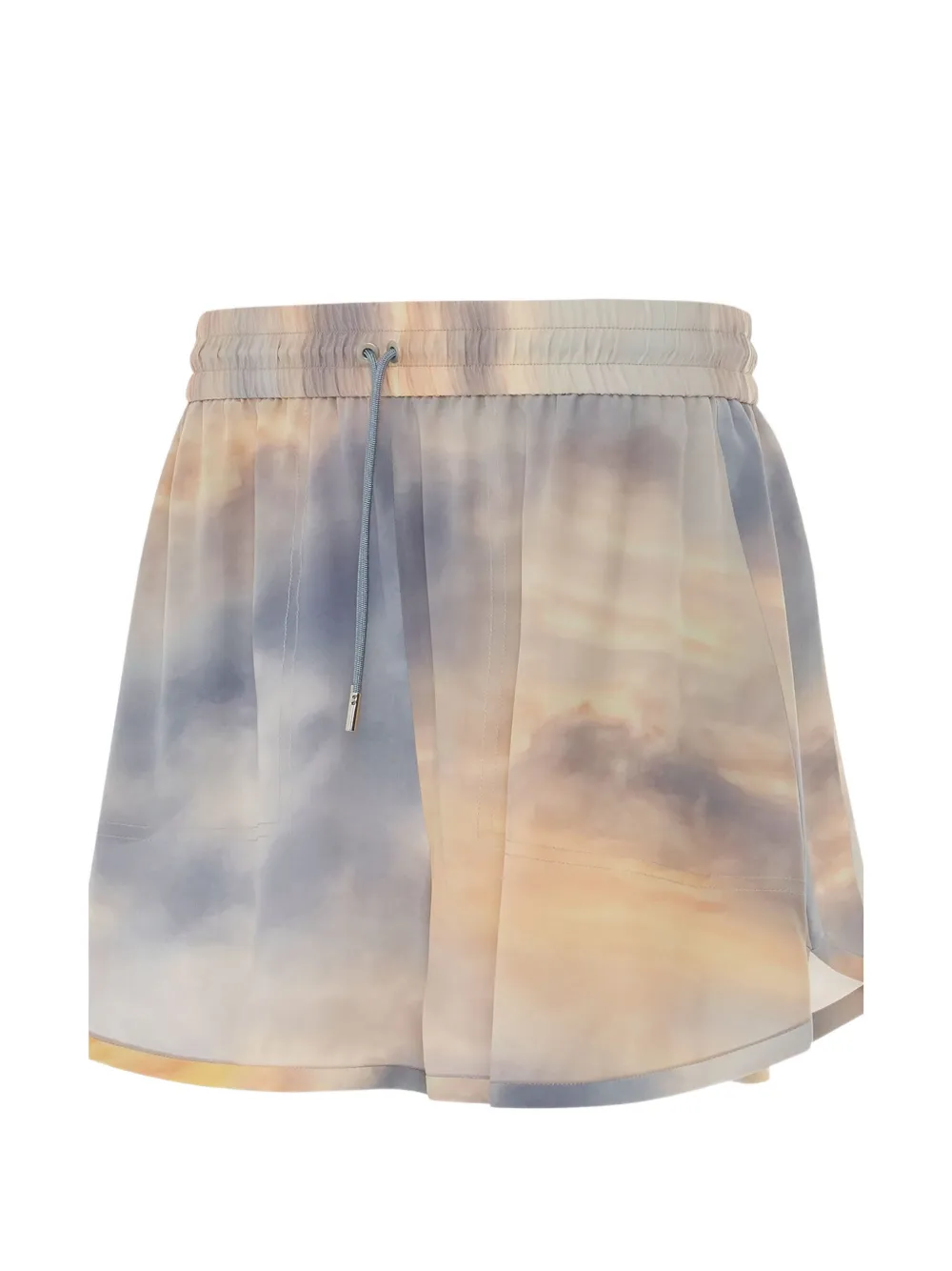  Alexander Mcqueen Shorts Mit Batikmuster   Blau 