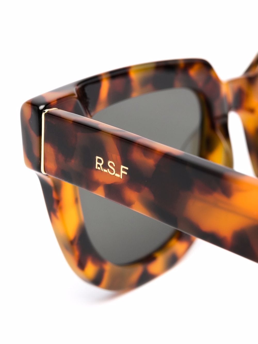 retrosuperfuture tortoiseshell-effect tinted sunglasses - brown